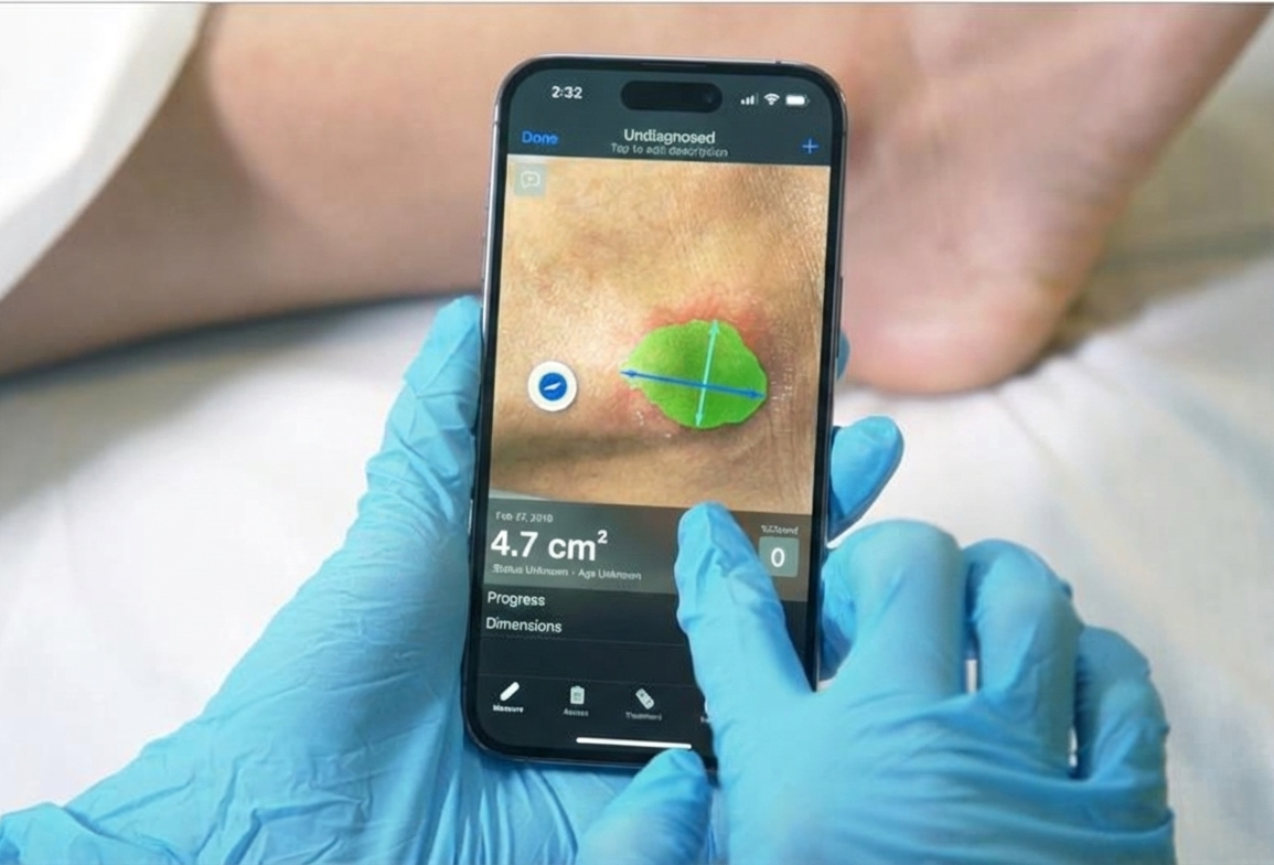 Wound imaging on a mobile device